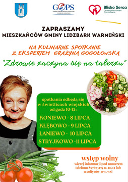 Zdrowie zaczyna się na talerzu – kulinarne spotkania w Gminie Lidzbark Warmiński